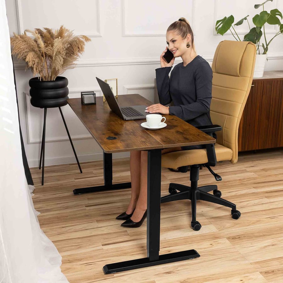 Biurko 120 i 140 brązowe - 1