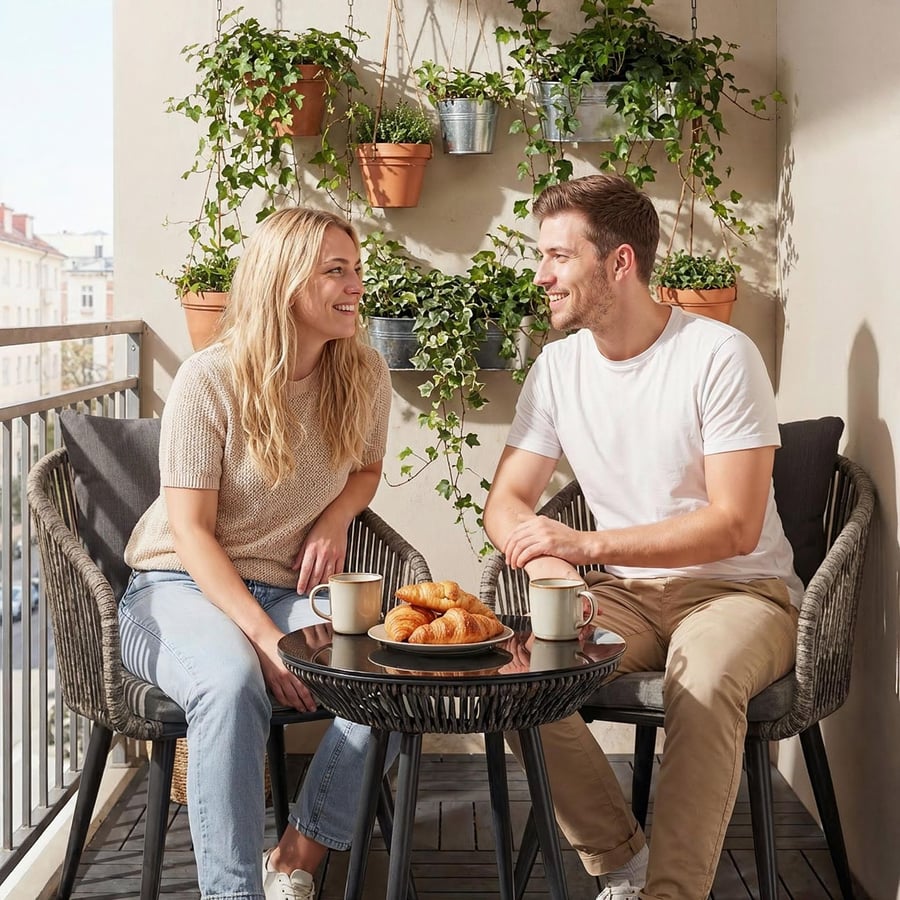 Zestaw 2 krzeseł ogrodowych NEM - 5