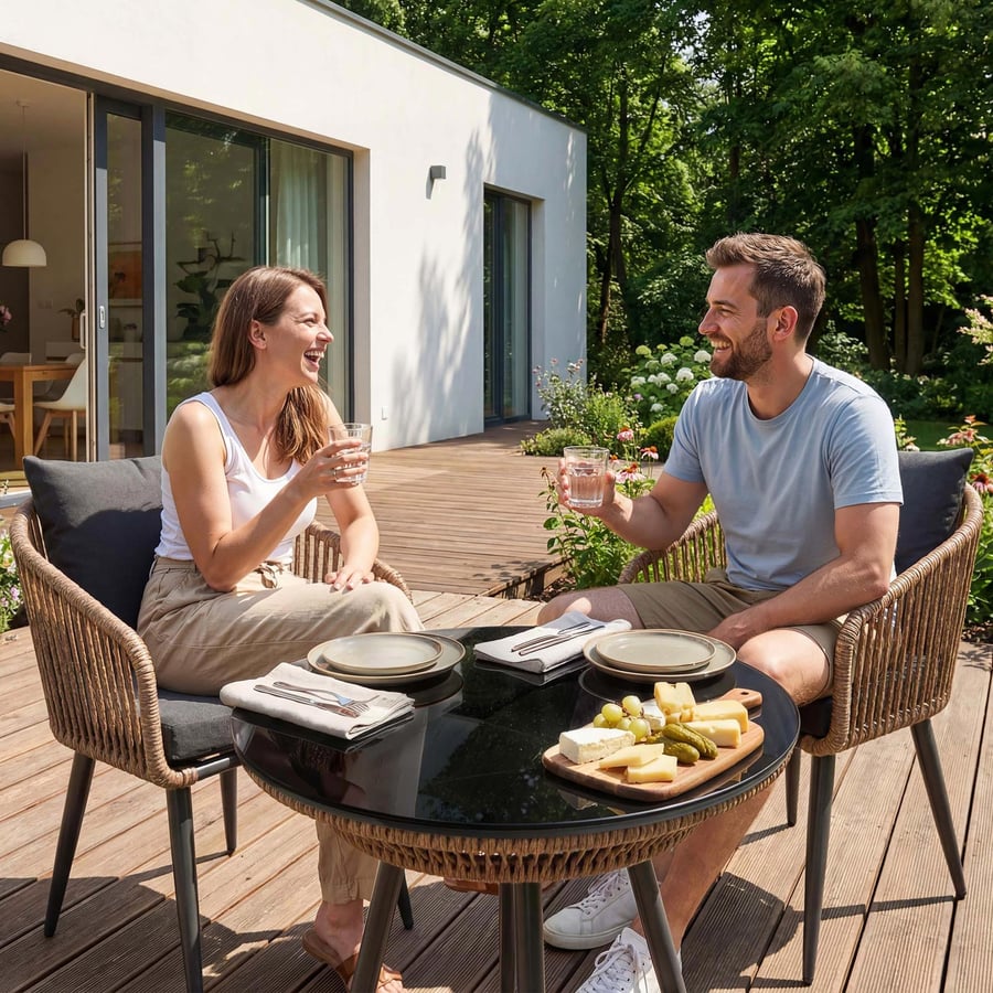 Zestaw 2 krzeseł ogrodowych NEM - 10