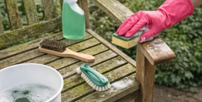 Grünspan von Gartenmöbeln entfernen - Die besten Tipps ohne Schrubben