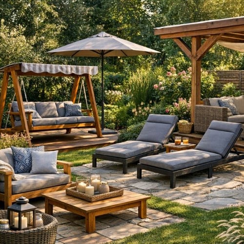 Gemütlich Sitzecke Garten gestalten