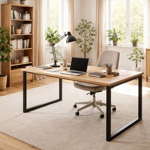 Schreibtisch mitten im Raum