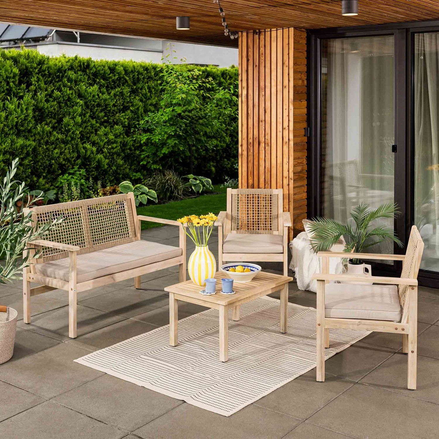 Gartenmöbel-Set Marata - beige