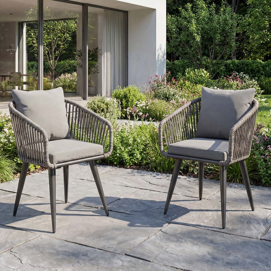 Zestaw 2 krzeseł ogrodowych NEM - 1