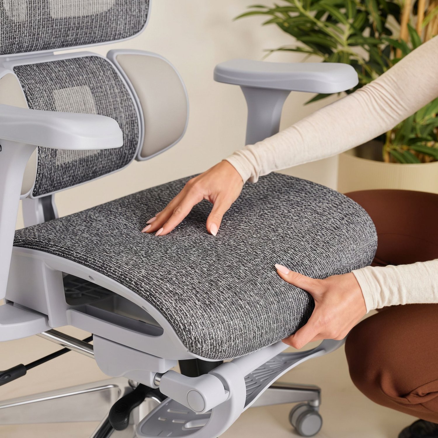 Ergonomischer Bürostuhl Romalo - grau_7