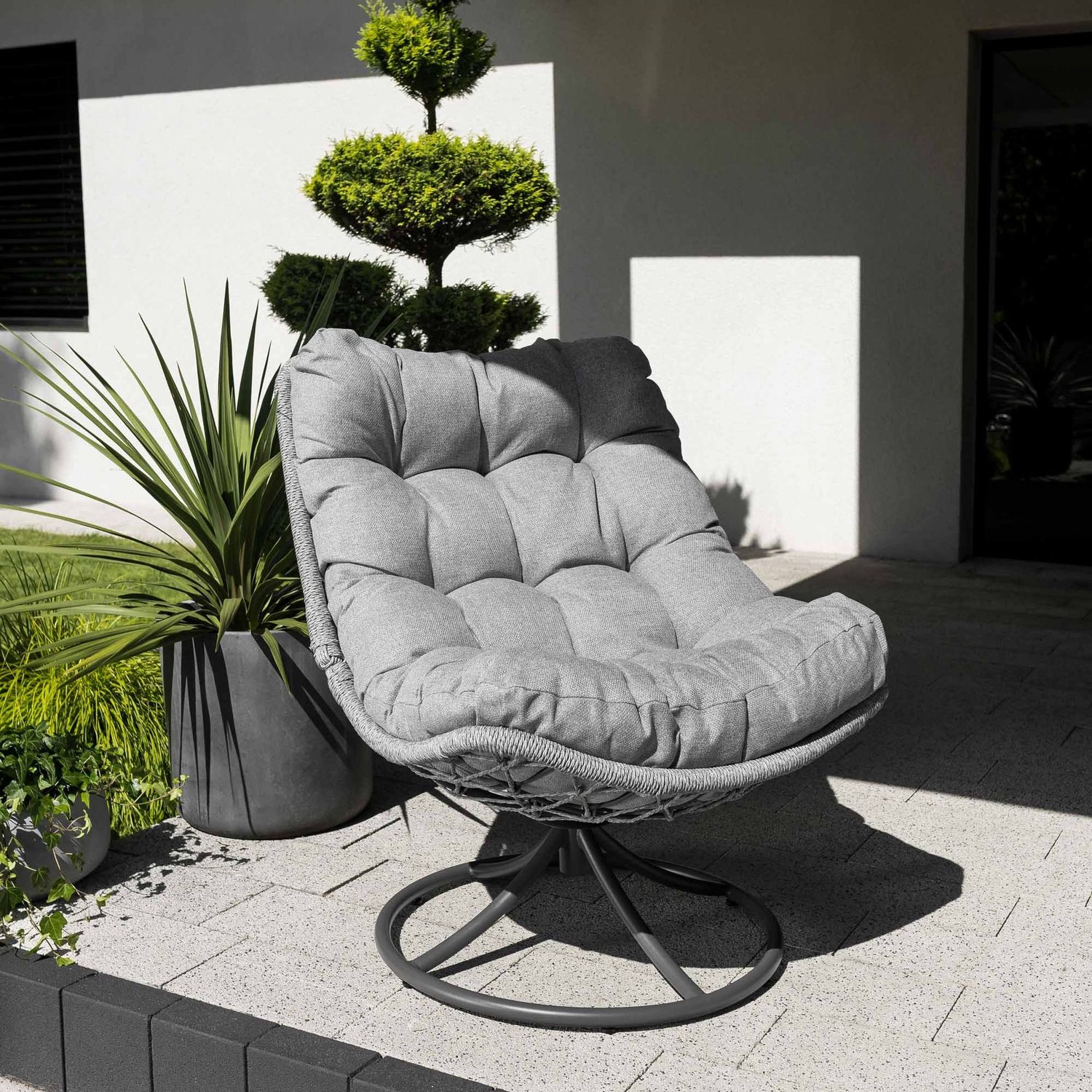 Gartensessel MELIA - Grau