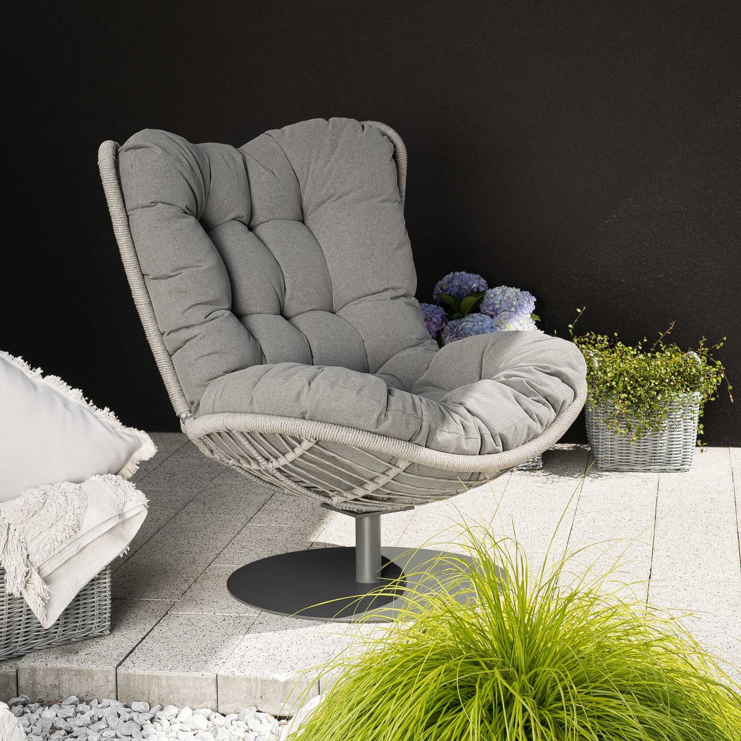Gartensessel SALO - Grau