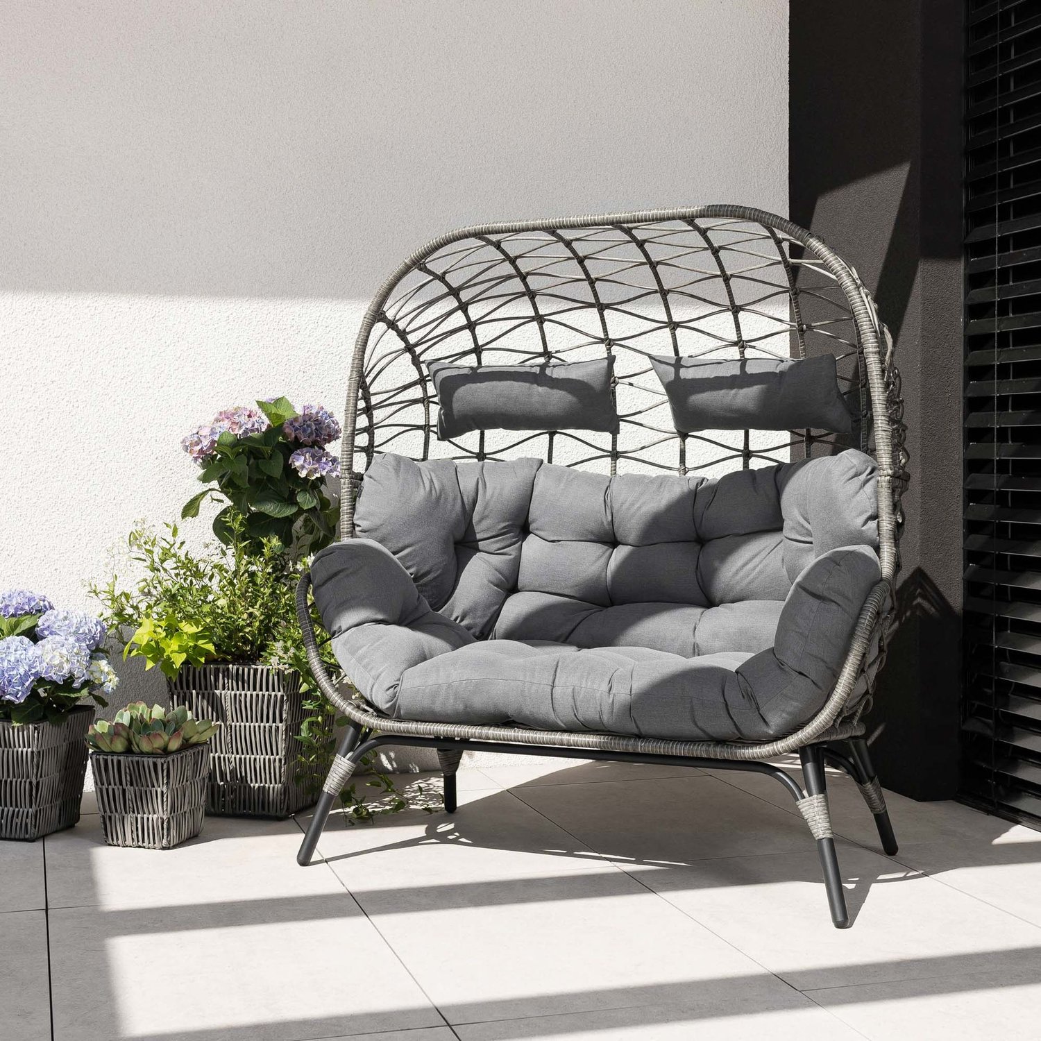 Gartensessel ARCE – grau