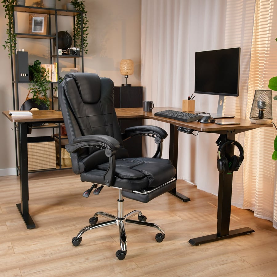 Fotel biurowy Baldo - Czarny (N - 1