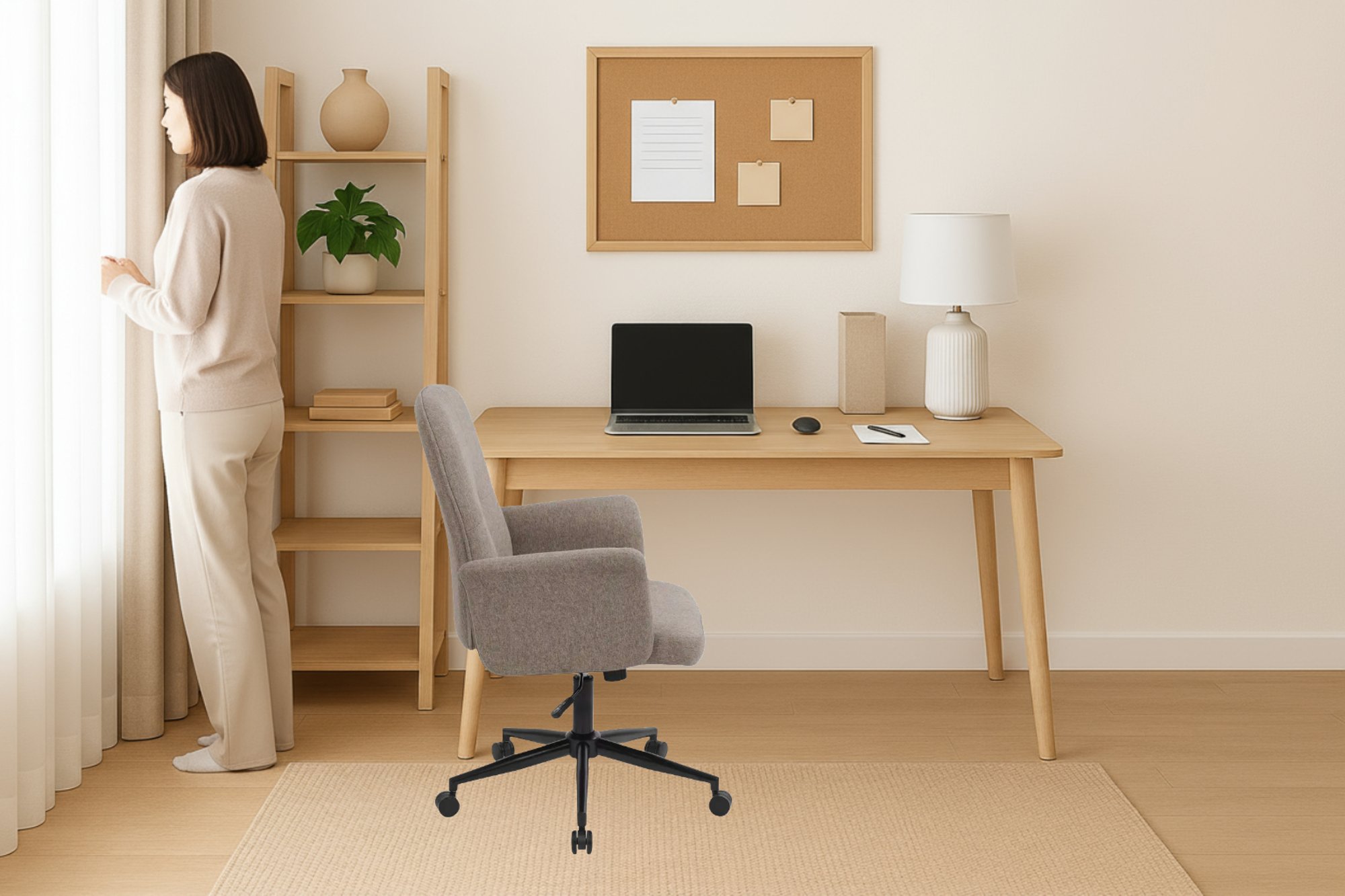 Ergonomická kancelářská židle Parmo je vyrobena z odolných materiálů.