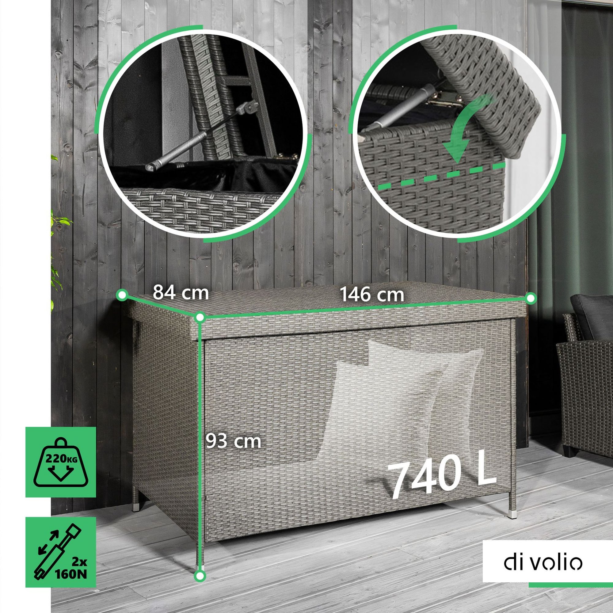 Balkonový box Varise se vyznačuje pevnou konstrukcí pro maximální odolnost a stabilitu.