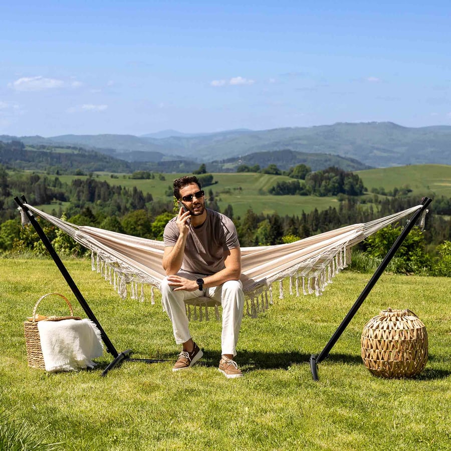 Hamak ogrodowy Bari kremowy DV- - 3