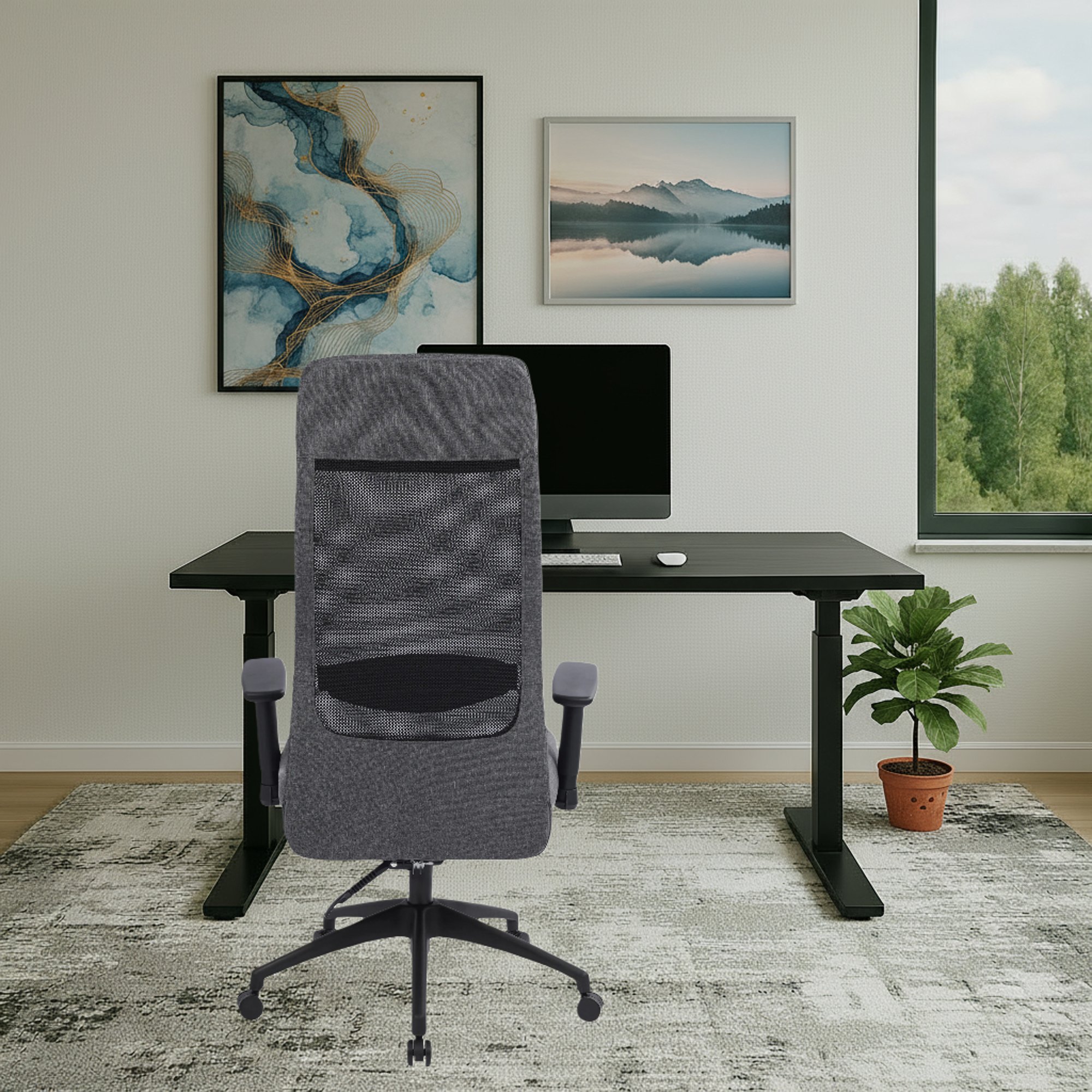 Nastavitelná kancelářská židle Molfeta nabízí maximální pohodlí díky možnosti