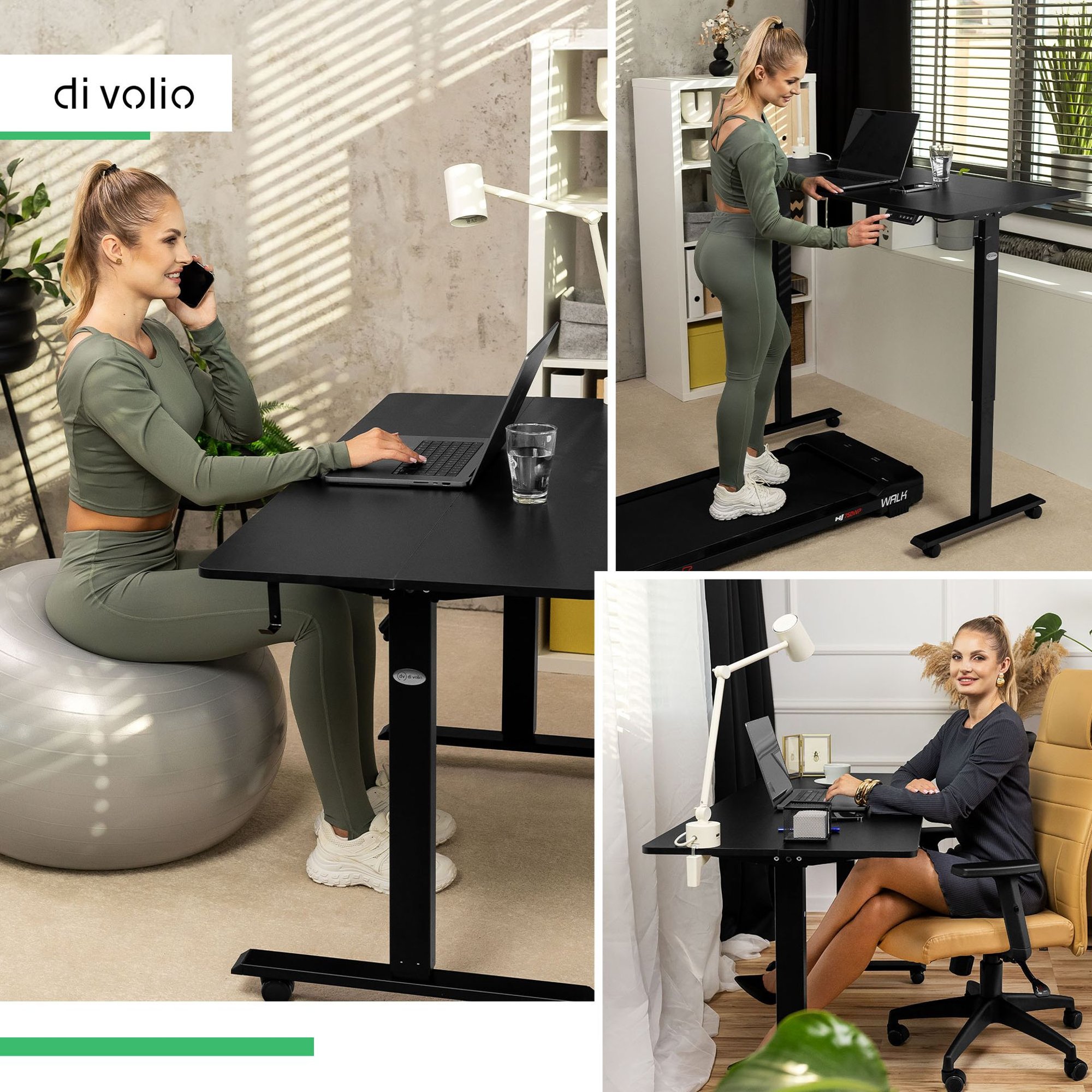 Sada psacího stolu obsahuje čtyři kolečka, která lze namontovat místo tradičních stojanů. 