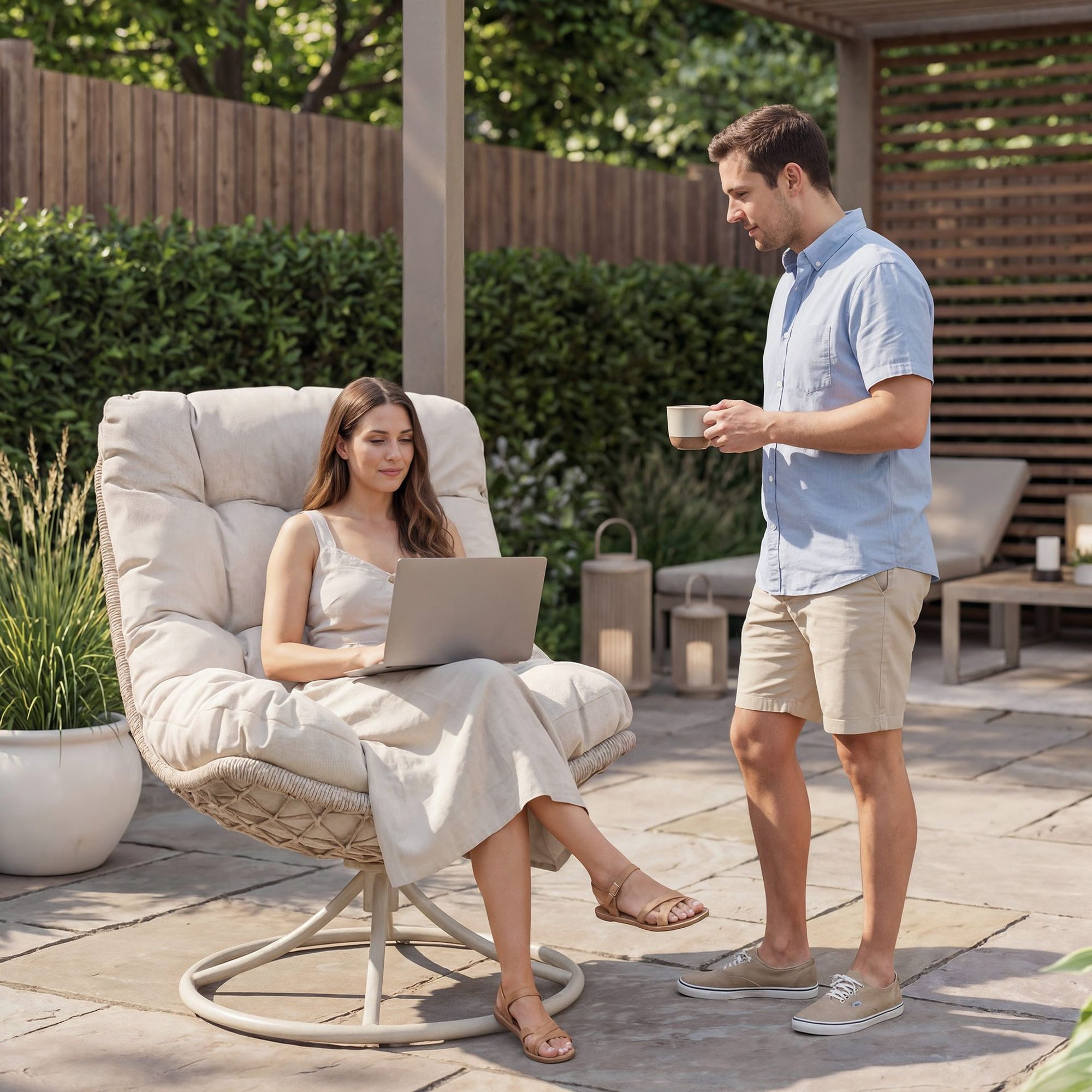 Otočné křeslo Melia zaujme štíhlou a elegantní siluetou a přímo vybízí ke komfortní relaxaci.