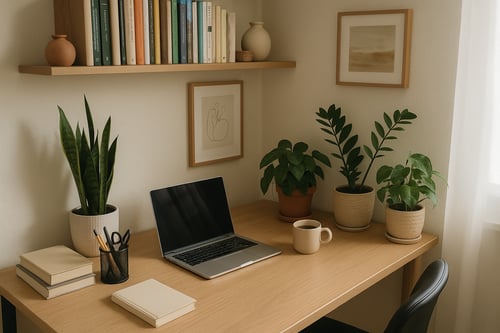 Rostliny do domácí kanceláře: jak vybrat a jak pečovat o pokojovky v domácí kanceláři