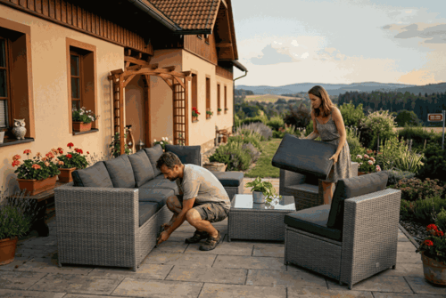 Výhody modulárního zahradního nábytku: proč vybrat modulární set nábytku do zahrady?