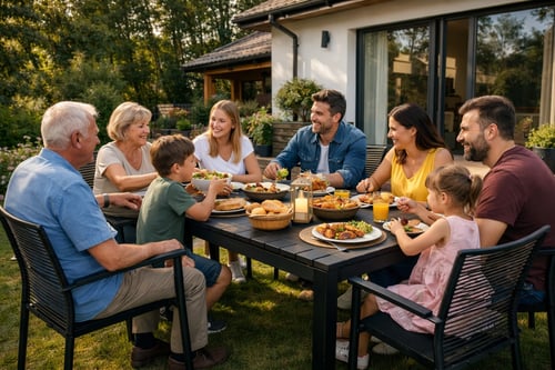 Jak vybrat zahradní set podle počtu osob: 2, 4, 6, 8+ míst. Vyberte set podle počtu míst na sezení