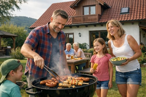 Místo pro grilování: jak vymyslet jídelní zónu, aby se Vám dobře servírovalo