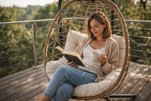Závěsné křeslo: na stojanu nebo připevněné ke stropu či pergole?