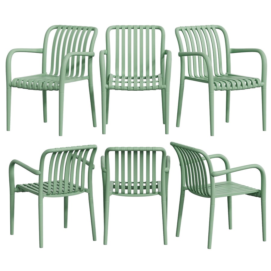 Zestaw 4 krzeseł ogrodowych CAR - 8