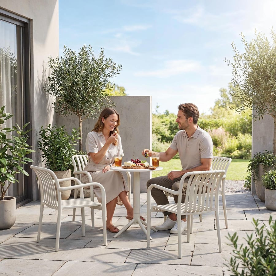 Stół ogrodowy okrągły 60cm DEGO - 2