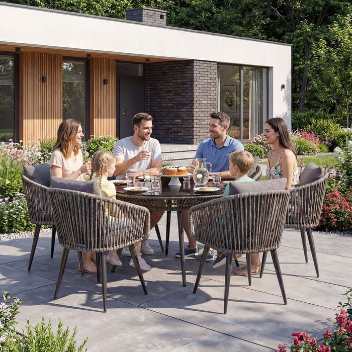 Vyberte si zahradní nábytek Rieti, který spojuje moderní design s nekompromisní odolností.