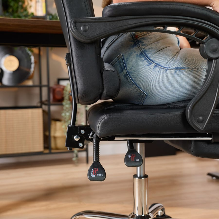 Fotel biurowy Baldo - Czarny (N - 8