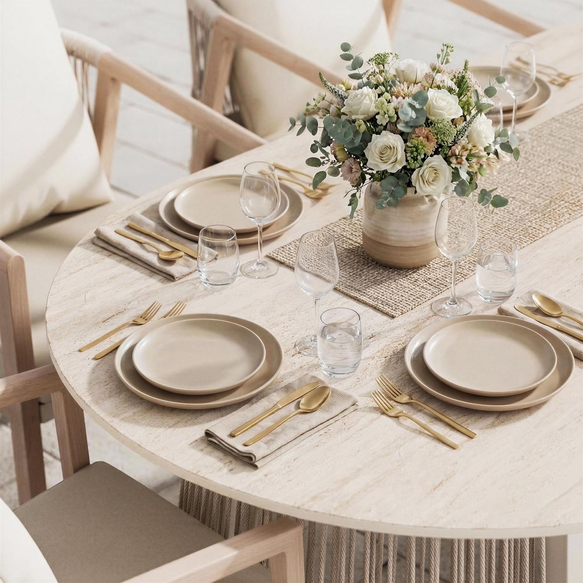 Kovový zahradní set Arneli promění terasu ve skutečnou relaxační zónu. 