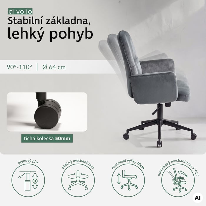 V dynamickém pracovním dni se počítá svoboda pohybu i stabilita. 