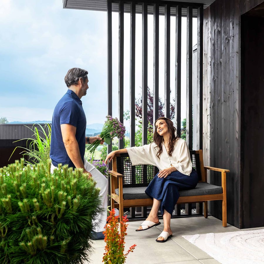 Ławka ogrodowa 120cm TERACINA D - 3