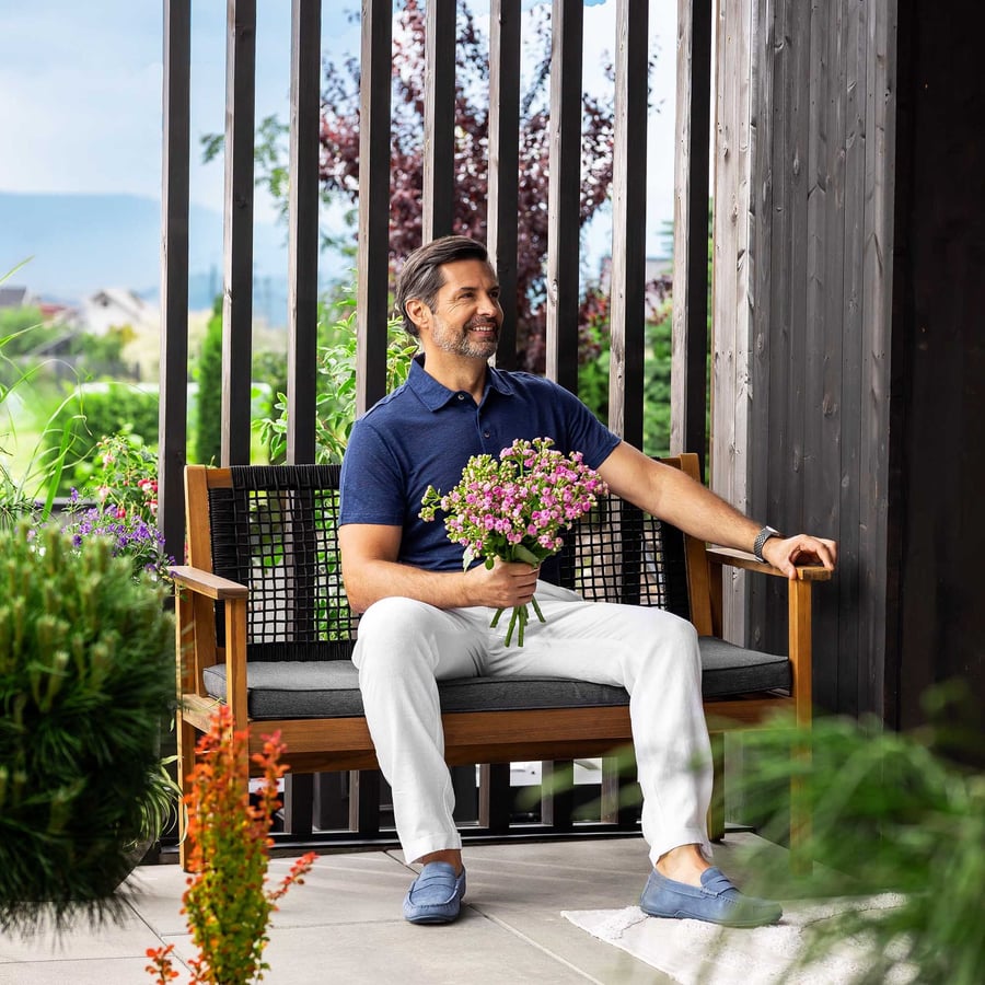 Ławka ogrodowa 120cm TERACINA D - 1