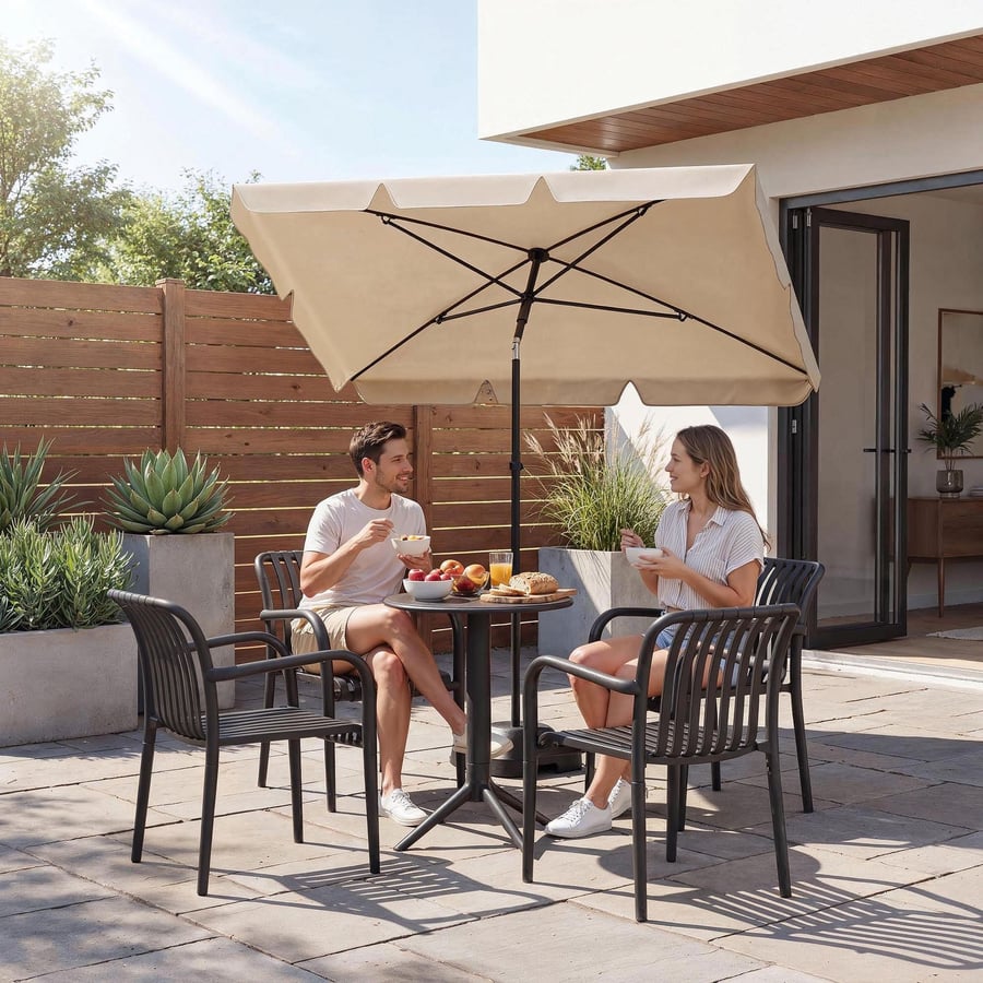 Zestaw 4 krzeseł ogrodowych CAR - 1