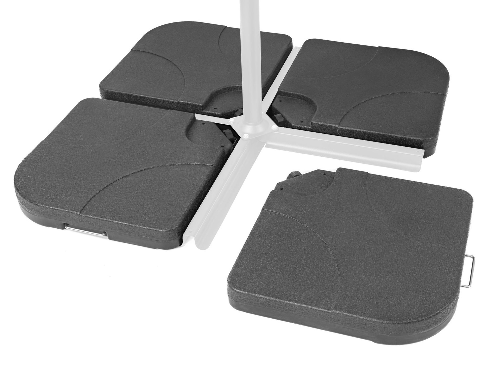 Každý prvek zahradního stojanu di volio má úchyt z kovu, který usnadňuje přemisťování.