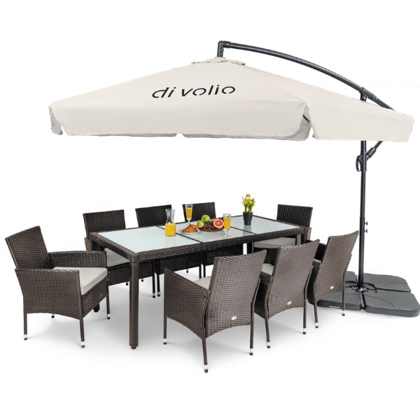 Parasol ogrodowy EMPOLI z podst - 2