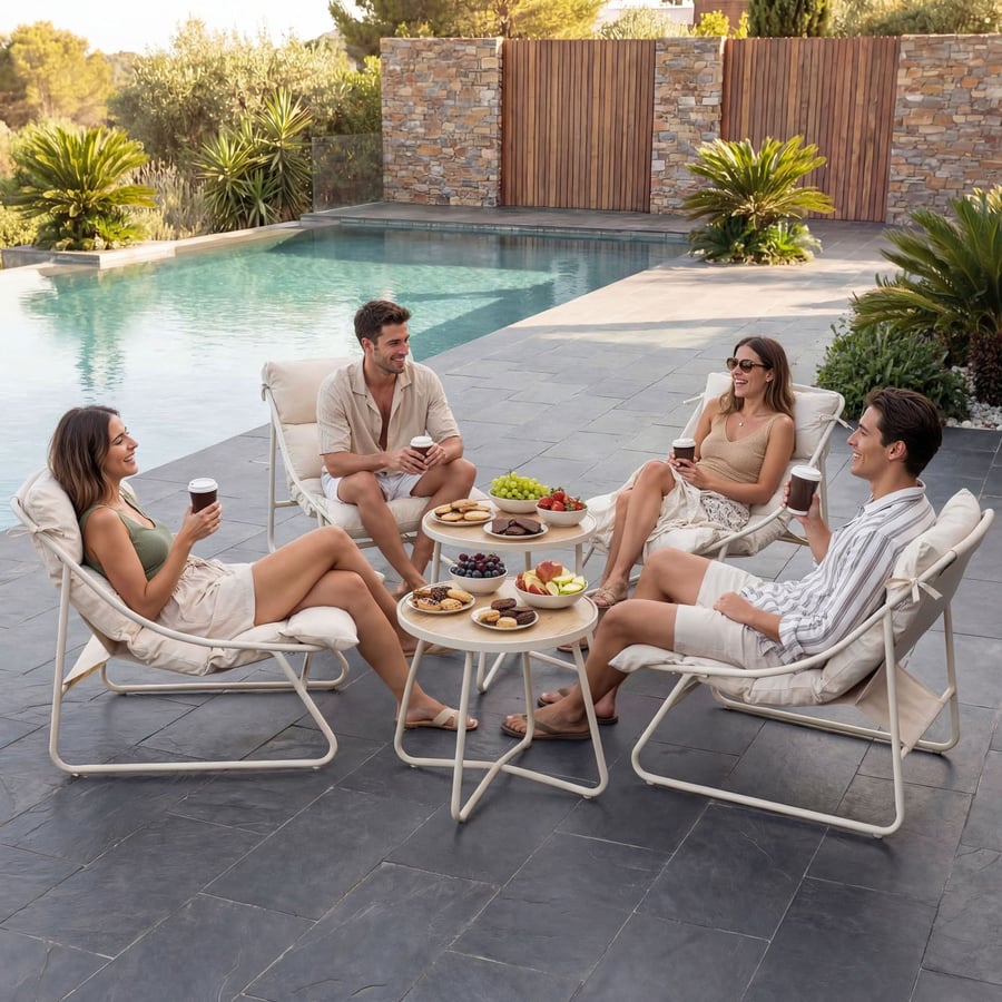 Zestaw mebli ogrodowych CETARA - 4