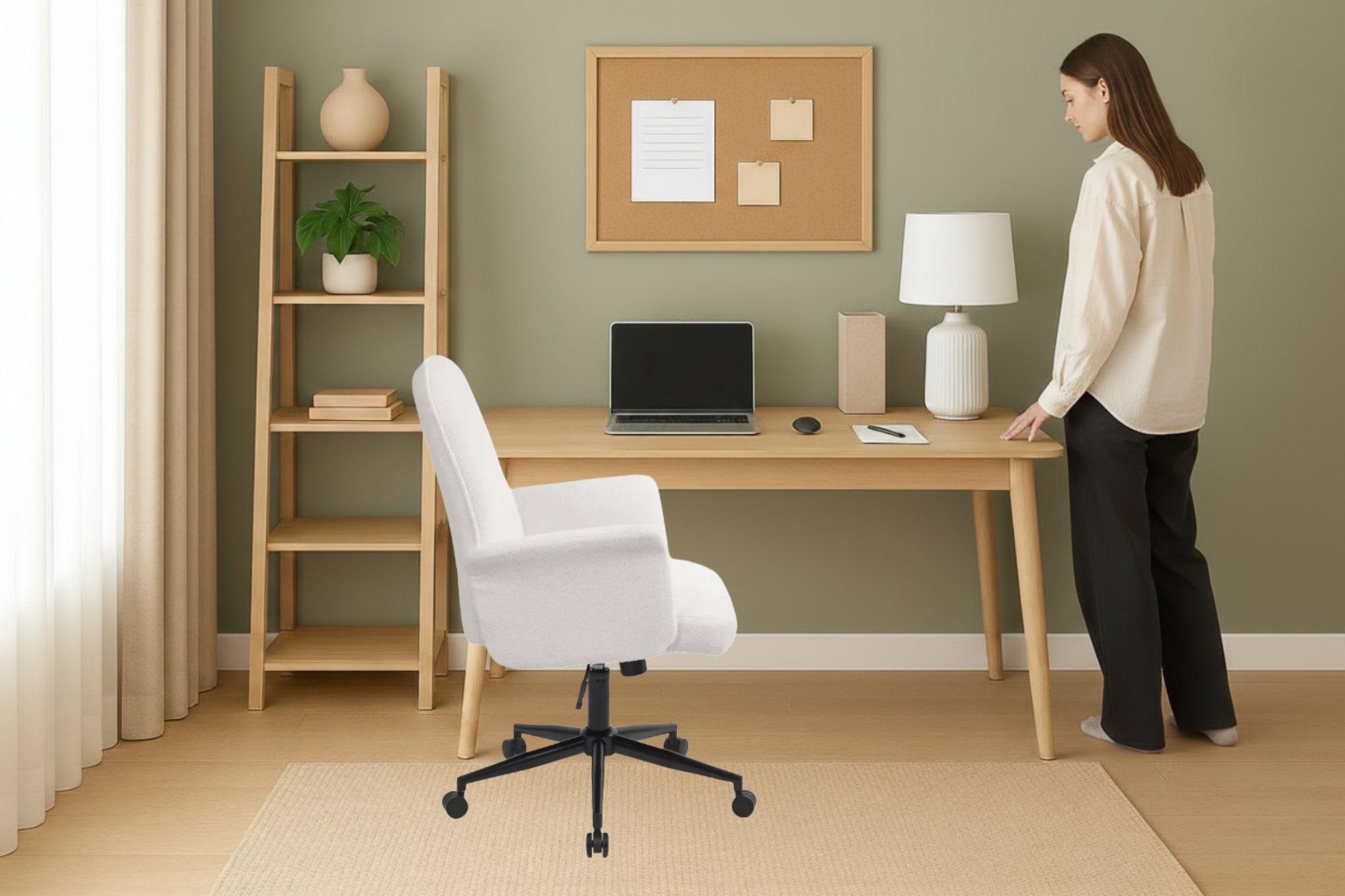 Ergonomická kancelářská židle Parmo je vyrobena z odolných materiálů.