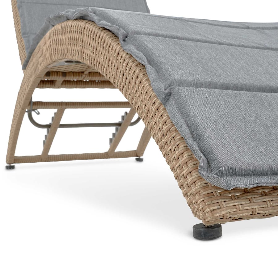 Leżak ogrodowy rattanowy CIAMPI - 10