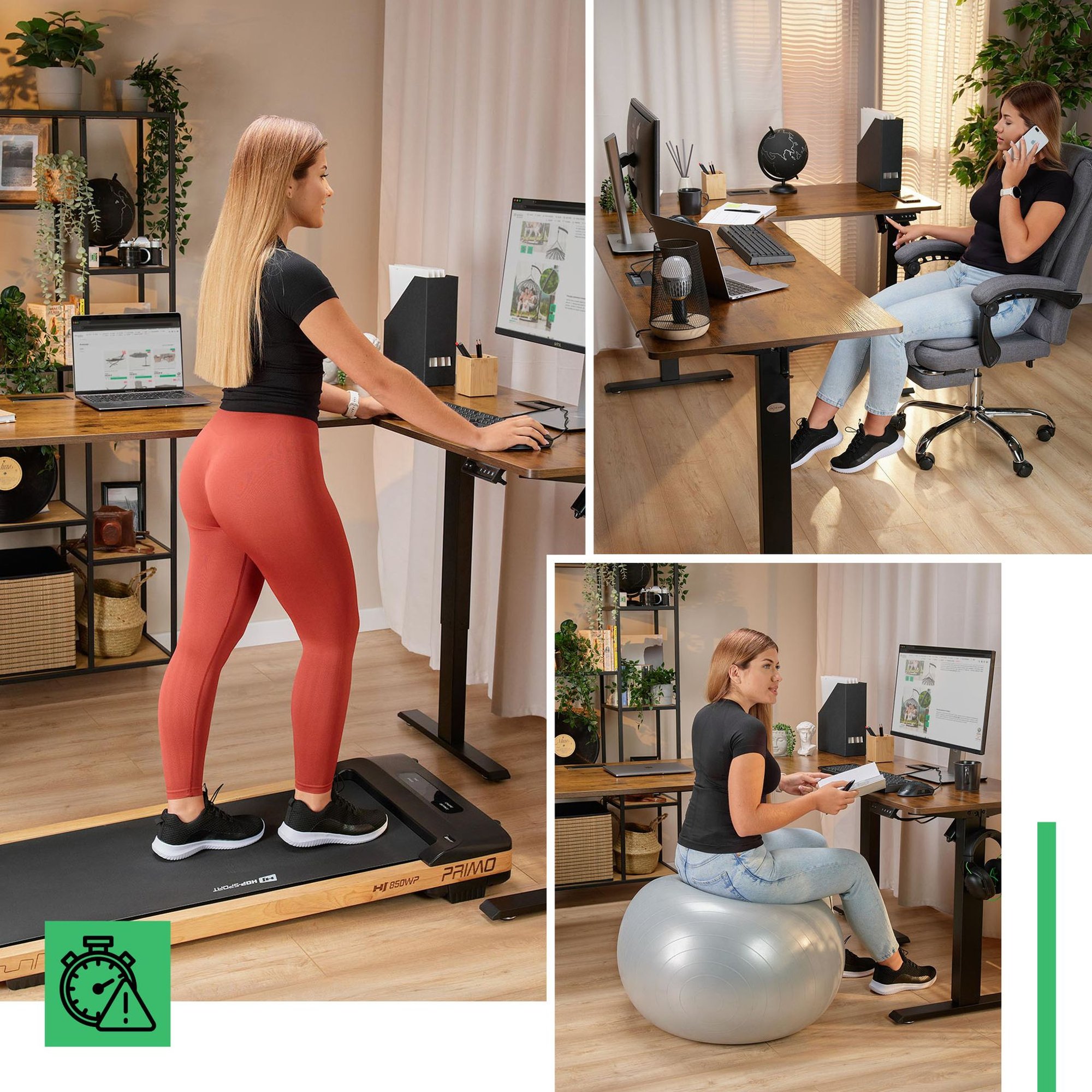 Model Trani je rohový pracovní stůl, který se výborně hodí do různých prostor: