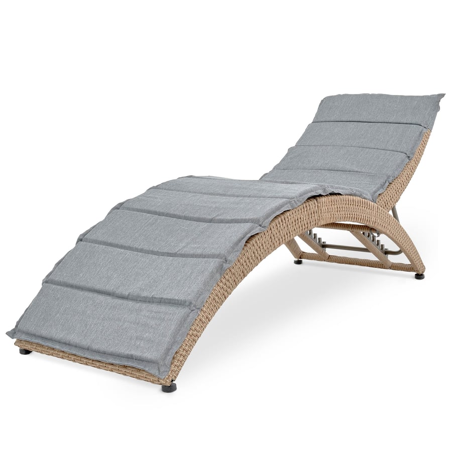 Leżak ogrodowy rattanowy CIAMPI - 7