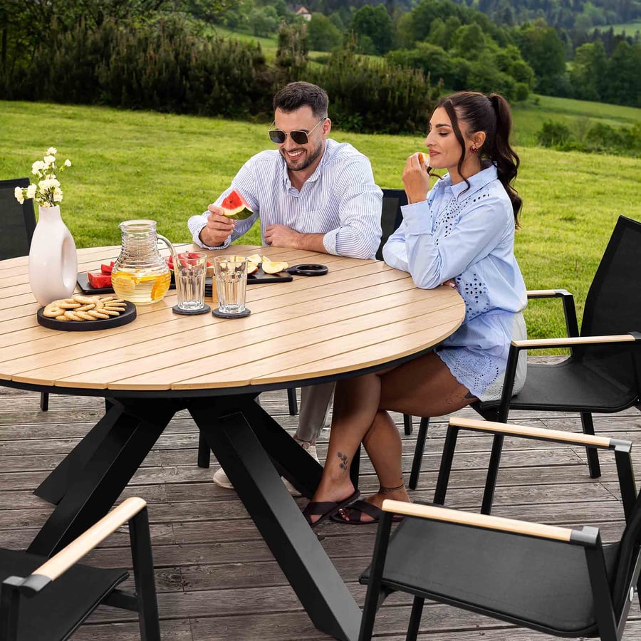 Zestaw mebli Ozzano 6+1 - round - 1