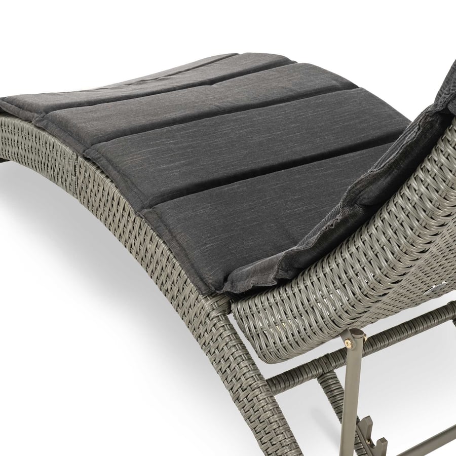 Leżak ogrodowy rattanowy CIAMPI - 11