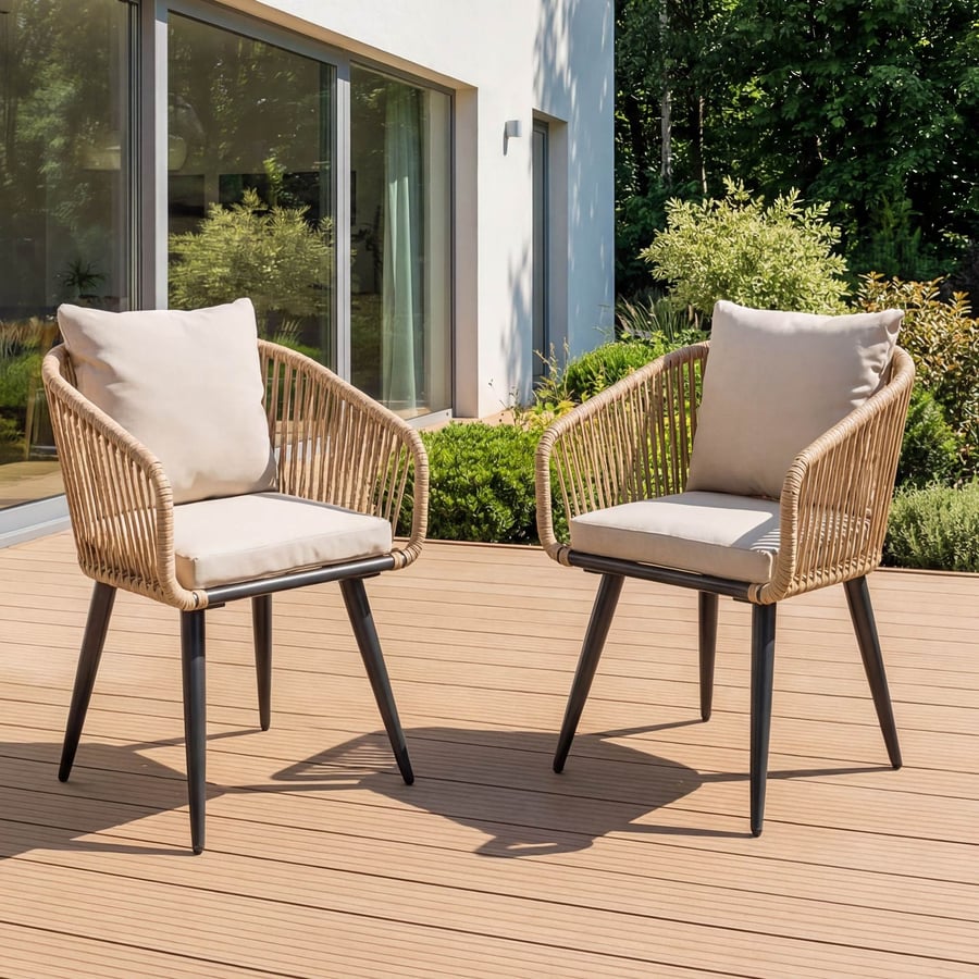 Zestaw 2 krzeseł ogrodowych NEM - 6