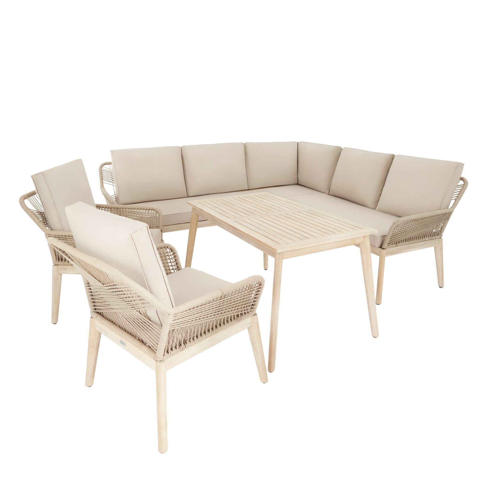 Souprava zahradního nábytku Albenga představuje dokonale promyšlený design, který kombinuje eleganci
