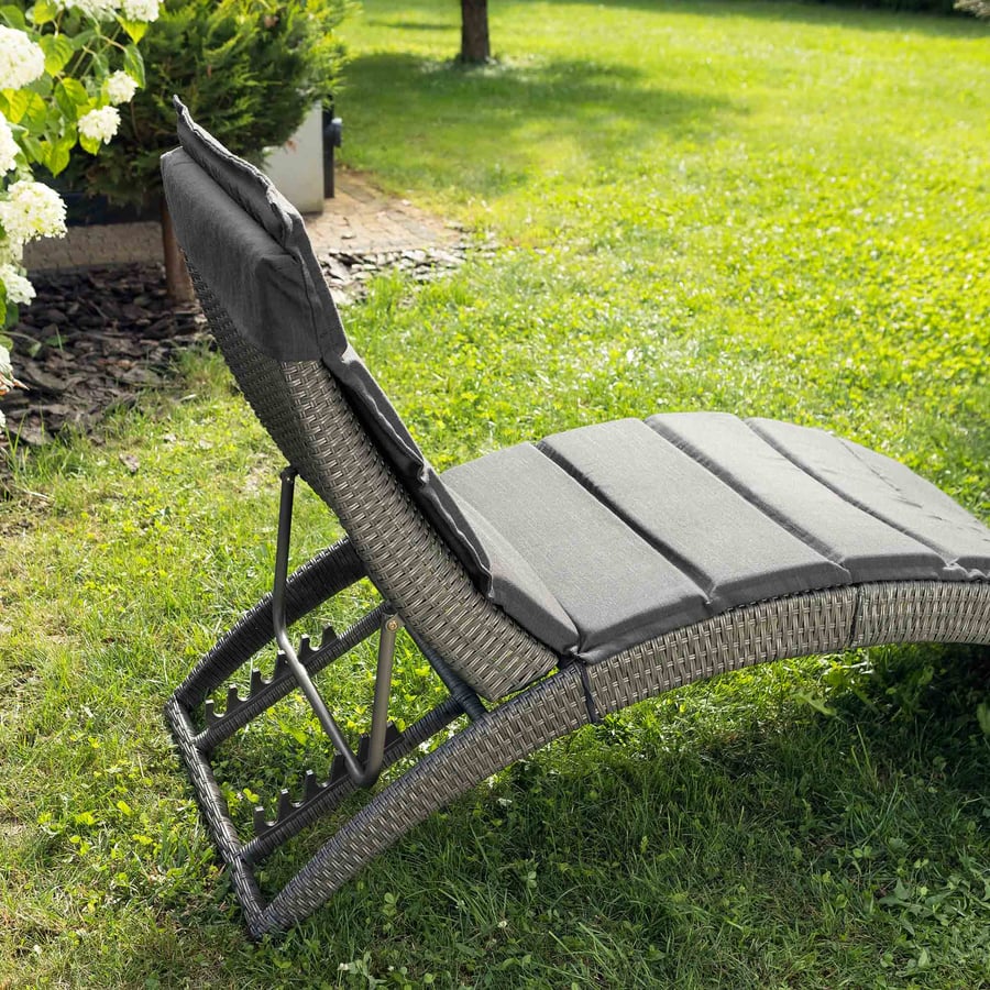 Leżak ogrodowy rattanowy CIAMPI - 7