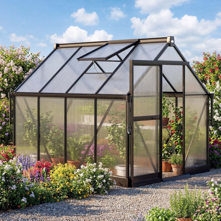 Szklarnia ogrodowa 245x183x190c - 1