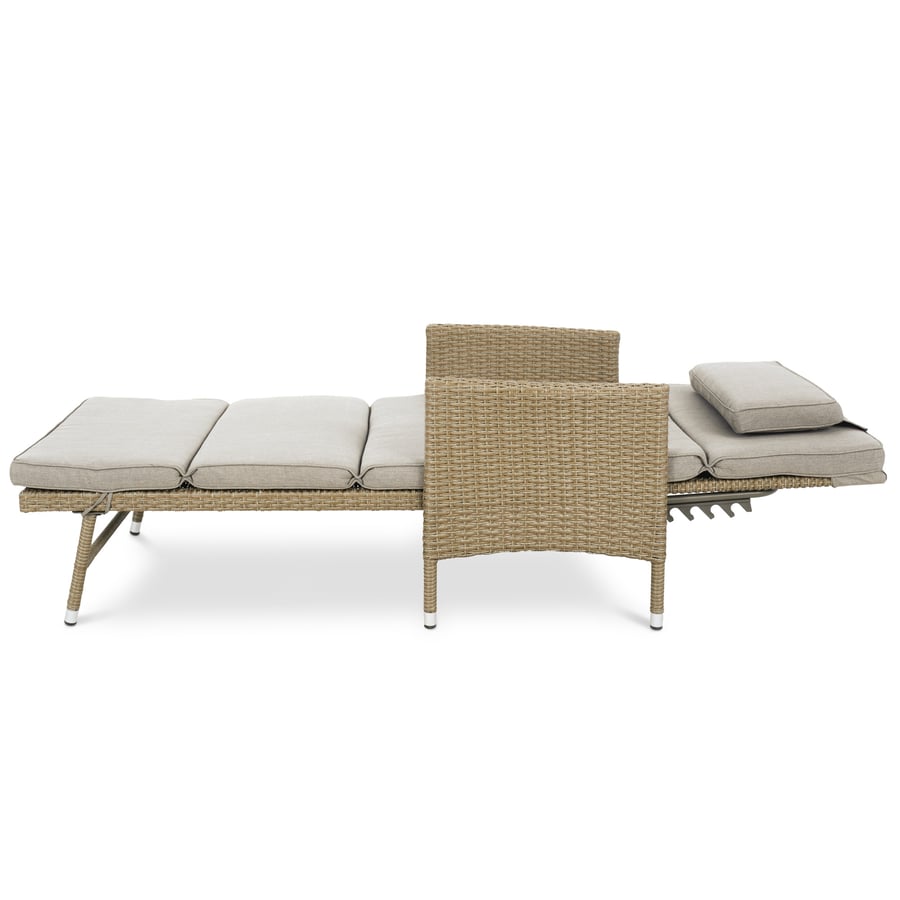 Leżak ogrodowy rattanowy BRESO - 1