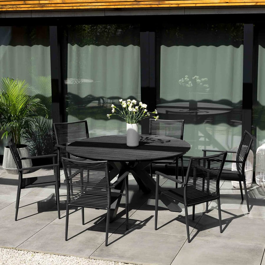 Zestaw mebli Ottana 6+1 - round - 6