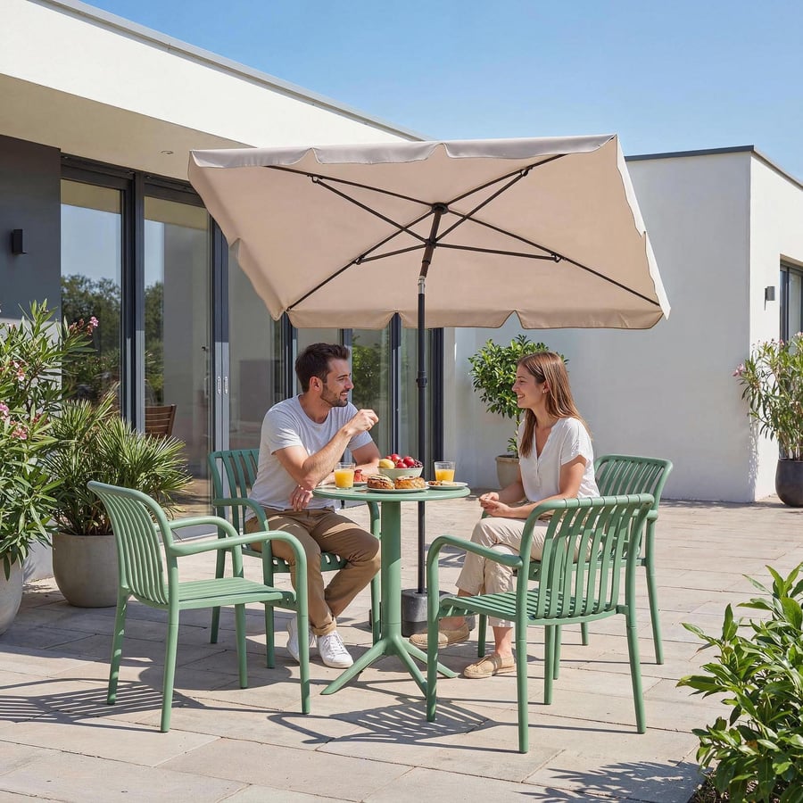 Zestaw 4 krzeseł ogrodowych CAR - 3