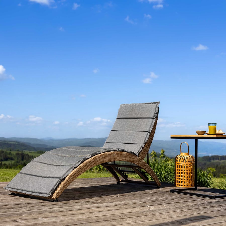 Gartenliege CIAMPINO - schwarz/ - 1